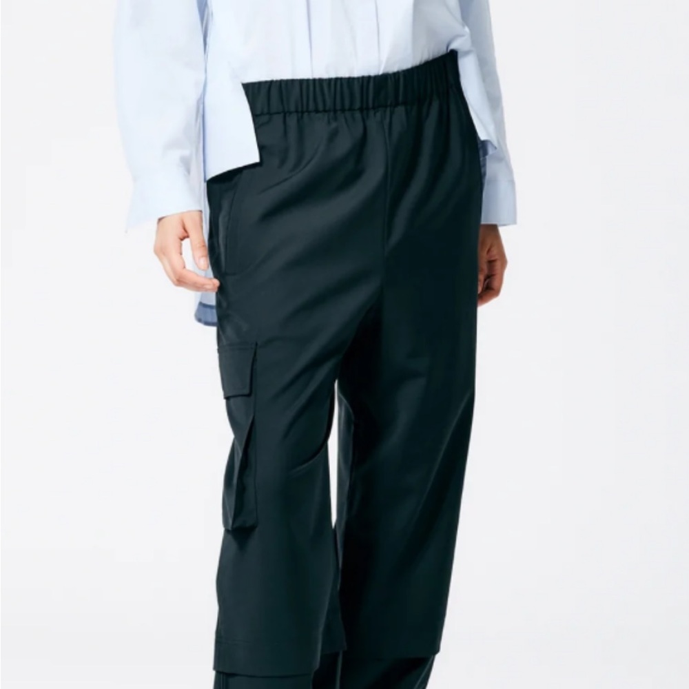 Tibi Women's Navy Cargo Pants